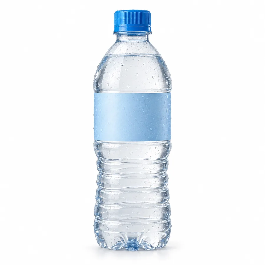 Bottle of cold drinking water